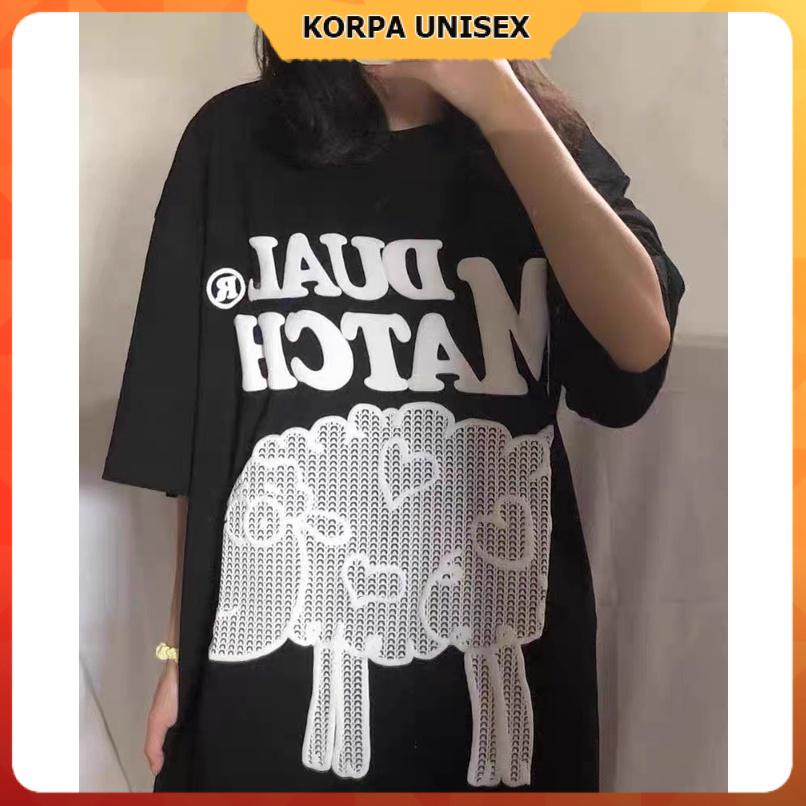 [ IN NỔI ] Áo thun tay lỡ form rộng in chú cừu DUAL MATCH - phông ulzzang oversize unisex nam nữ