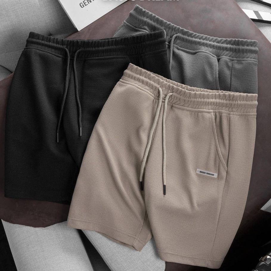 Quần short nam vải cotton tổ ong form dáng trẻ trung chất dày dặn thấm hút mồ hôi ARIOSO QD05