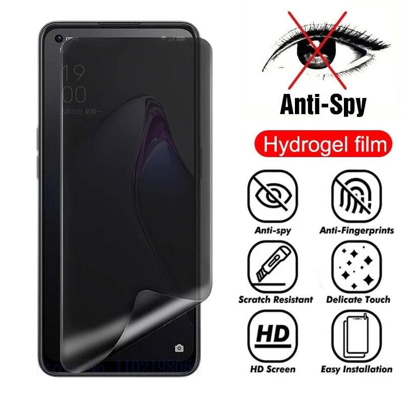 Chống Gián Điệp Full Cover Hydrogel Film Cho Oppo F11 Find X3 X5 K10 Pro Bảo Vệ Màn Hình Riêng Tư Ch