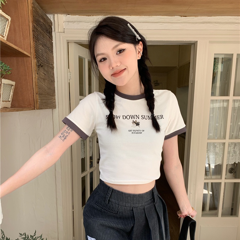 COZOK Áo Thun Ngắn Tay In Họa Tiết Thời Trang Cá Tính