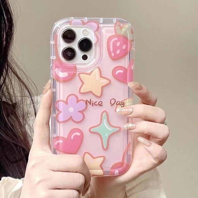 Ốp Điện Thoại Silicon TPU Mềm Trong Suốt Họa Tiết Dễ Thương Cho IPhone 14 11 13 12 Pro XS Max X XR 7 + 8 Plus