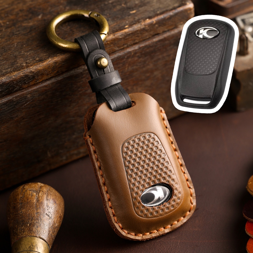 Vỏ Da Bảo Vệ Chìa Khóa Chống Rơi Cho KYMCO Guangyang Rowing S350 KRV180 KRV MOTO TCS DDS NERO