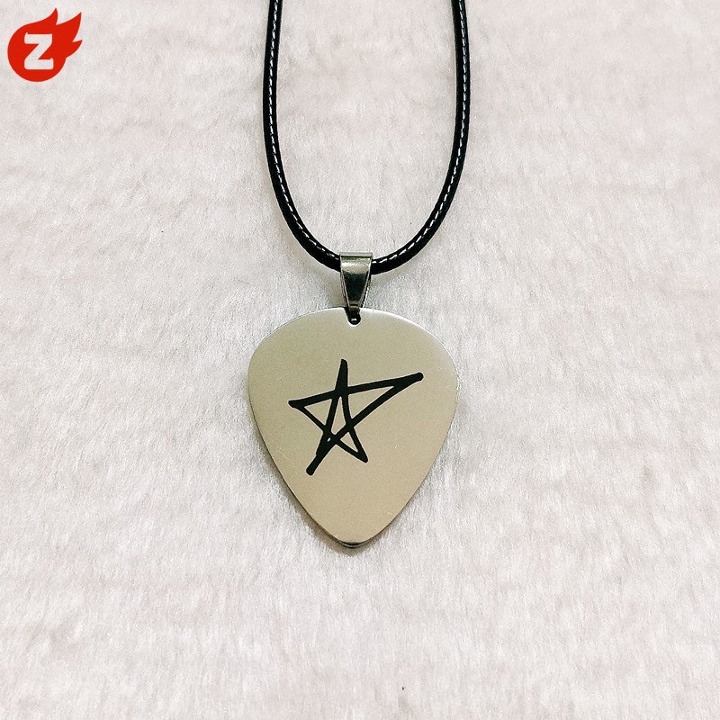 1 Miếng Gảy Đàn Guitar Bằng Thép Không Gỉ Hình Ngôi Sao