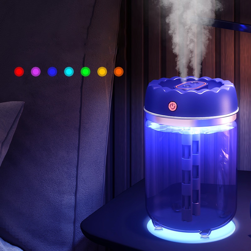 Sada Máy Phun Sương Làm Ẩm Không Khí Hai Đầu Sức Chứa Lớn Không Ồn Cho Phòng Ngủ / Văn Phòng