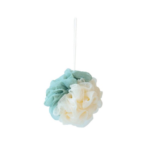 Bông Tắm Tròn Tạo Bọt Có Dây Treo Siêu Mềm Cao Cấp, Bông Tắm Tẩy Tế Bào Chết 2 Màu Xuất Nhật