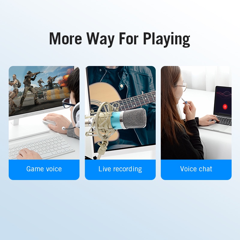 Thẻ Âm Thanh Usb 7.1Channel Bằng Hợp Kim Nhôm Chuyên Dụng Cho Máy Tính