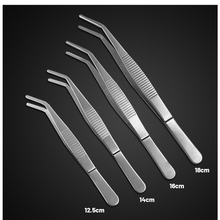 Nhíp gắp linh kiện bằng thép không gỉ 12,5cm - 14cm - 16cm - 18cm- KMS