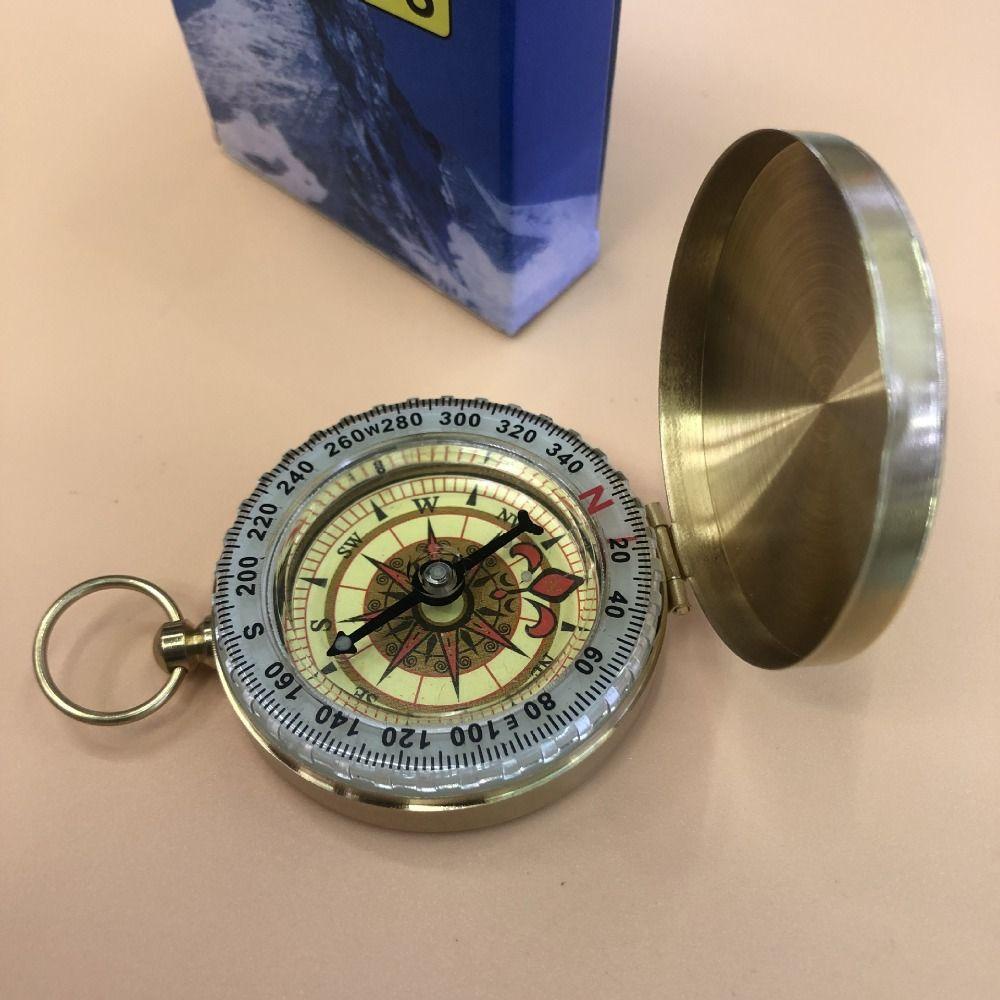 26EDIE La Bàn Bỏ Túi Bằng Kim Loại Chống Thấm Nước Tiện Dụng Mang Theo Du Lịch Cắm Trại