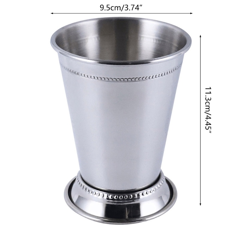 Cốc Uống Bia / Rượu Bằng Thép Không Gỉ Màu Bạc Hà Siêu Cổ Điển Dễ Sử Dụng Cho Quán Bar