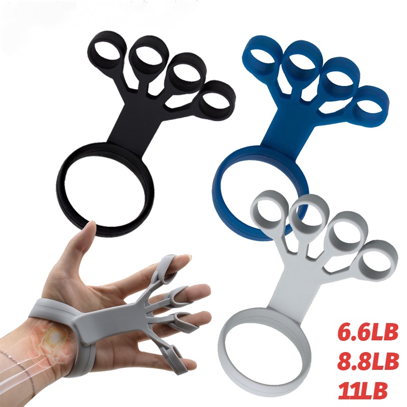 Dụng Cụ Luyện Tập Lực Ngón Tay 6 Mức Độ Bằng Silicone Tiện Lợi