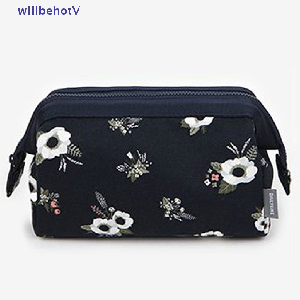 Túi Đựng Đồ Trang Điểm In Họa Tiết Hồng Hạc Cho Nữ