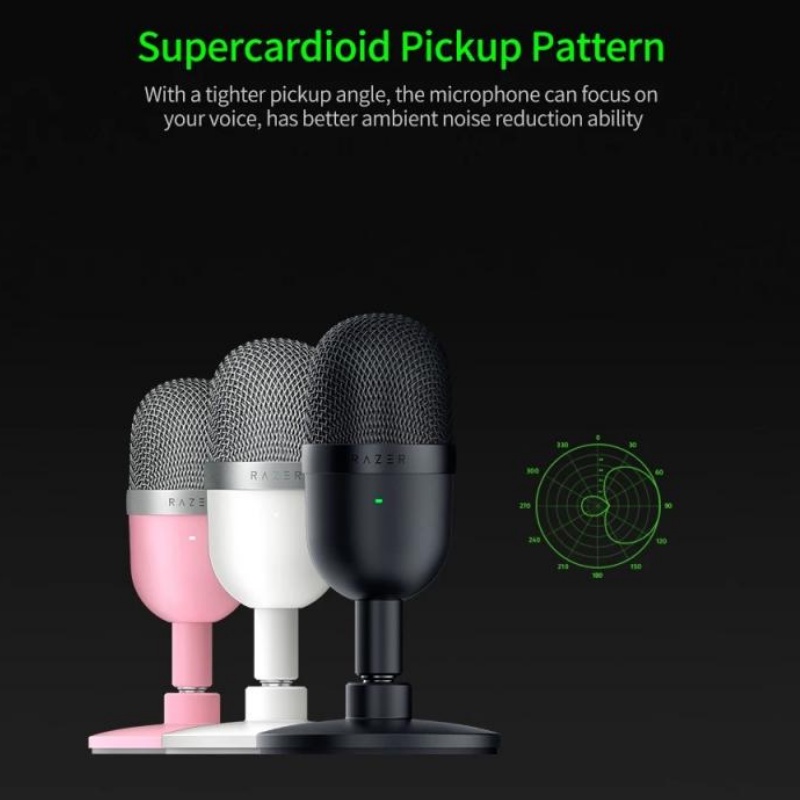 Micro Mini Razer Seiren Kèm Đầu Cắm USB Chuyên Dụng