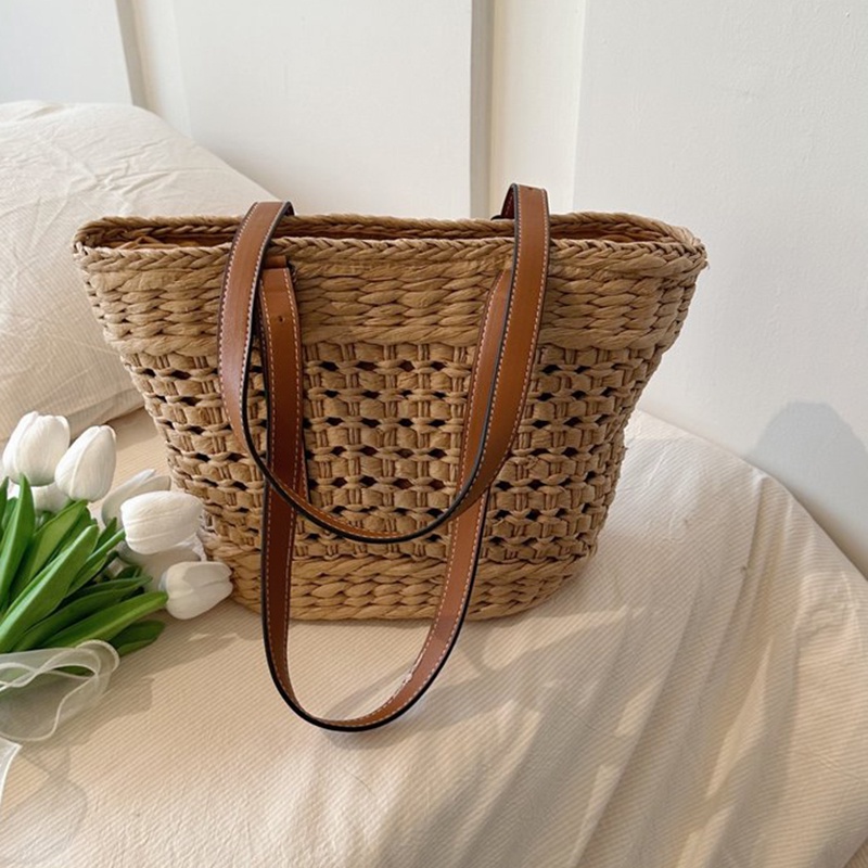 Túi Xách Đan Rơm Phong Cách Pháp Thời Trang Cho Nữ