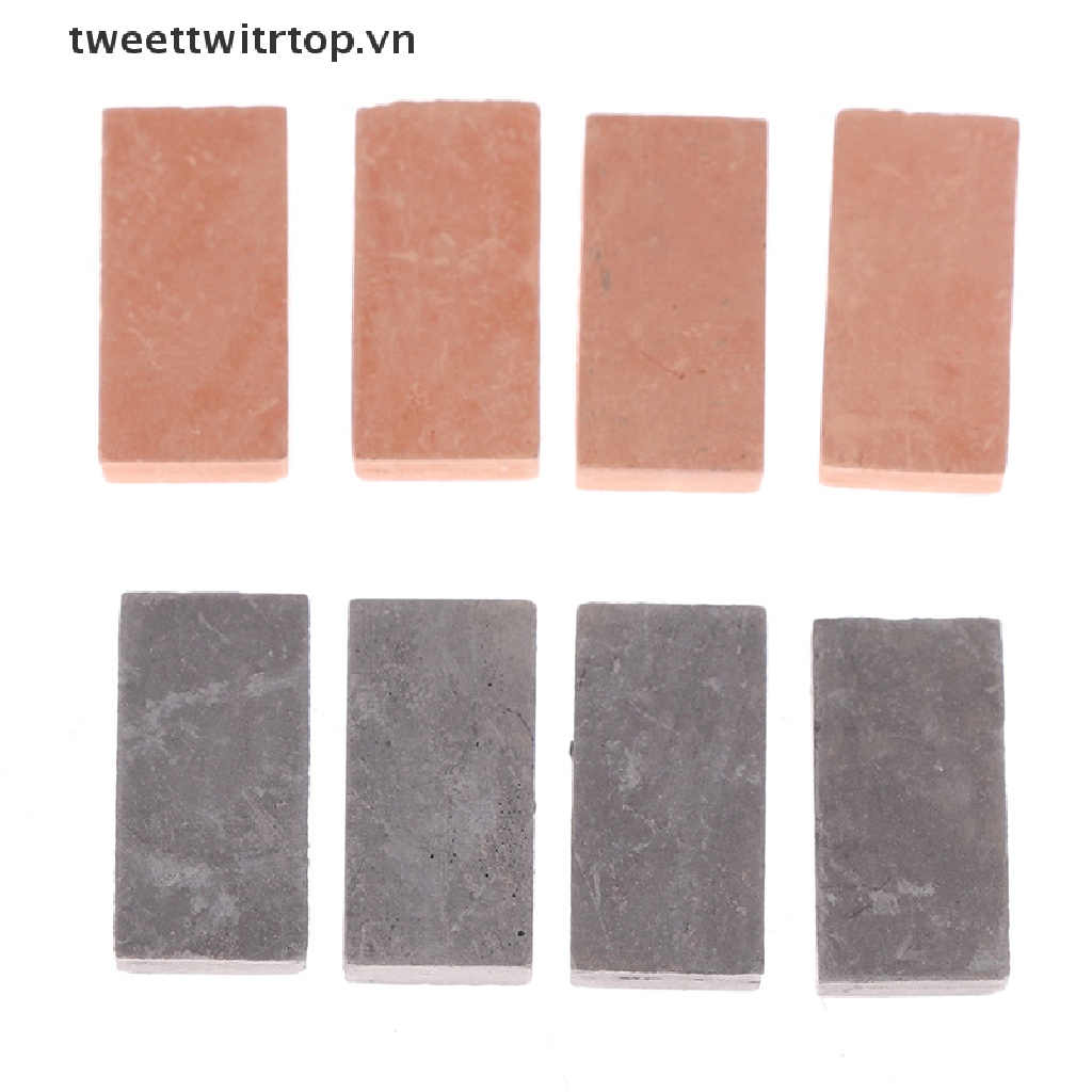 Set 50 Viên Gạch Nhân Tạo mini Tỉ Lệ 1 / 16 Dùng Để Trang Trí Tiểu Cảnh / Nhà Búp Bê