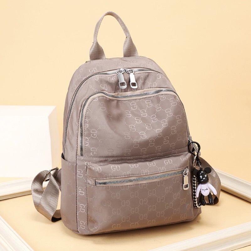 Ielgy Ba Lô Thời Trang Đơn Giản Phong Cách Ngoại Quốc Cho Nữ