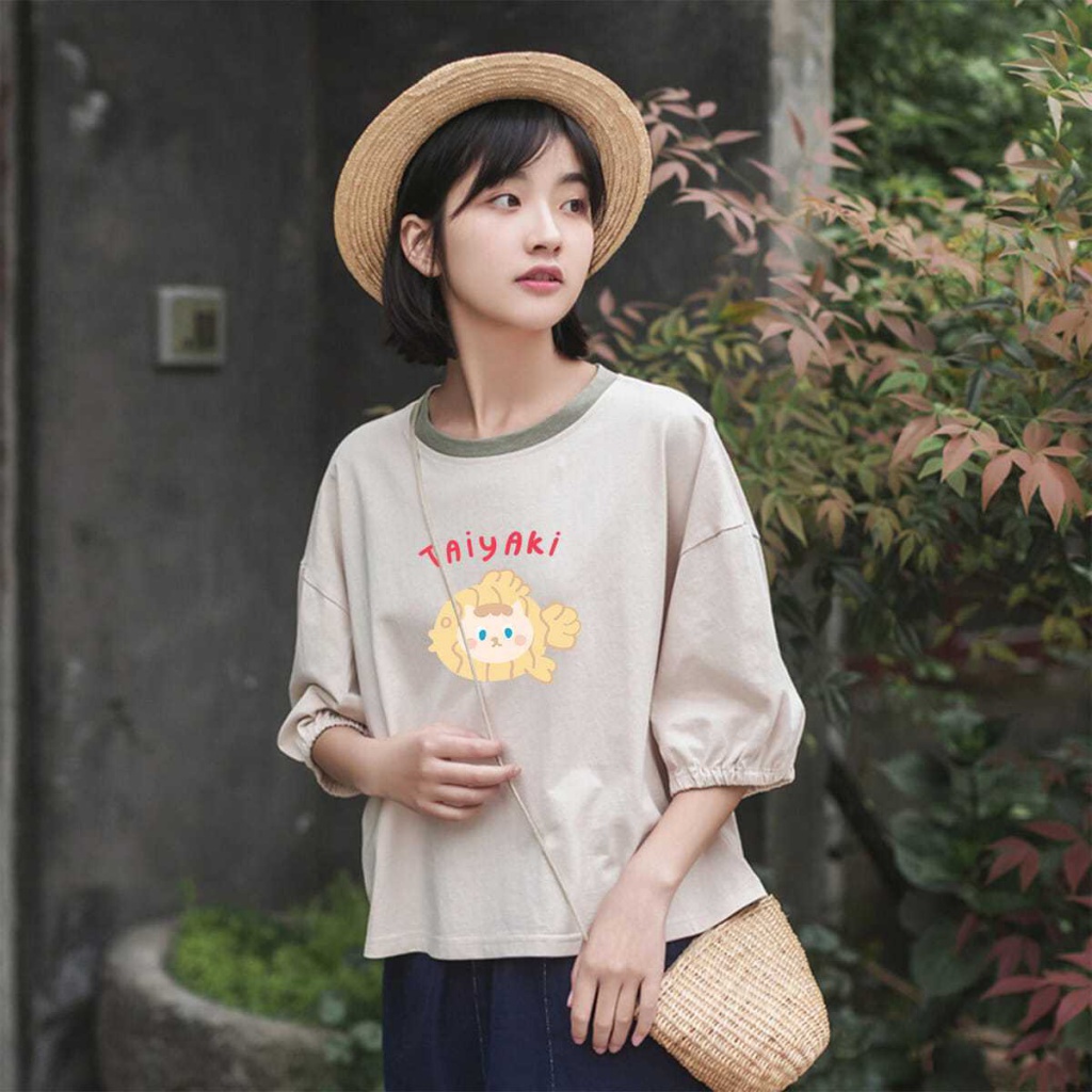 Áo Thun Tay Ngắn Năm Tấc Dáng Rộng In Họa Tiết Ngựa Vằn Phong Cách Hàn Quốc Thời Trang Xuân Hè 2023 Mi