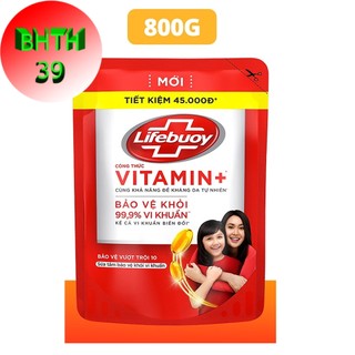 Sữa tắm Lifebuoy - Lifebouy túi đỏ 800g - Bảo vệ vượt trội