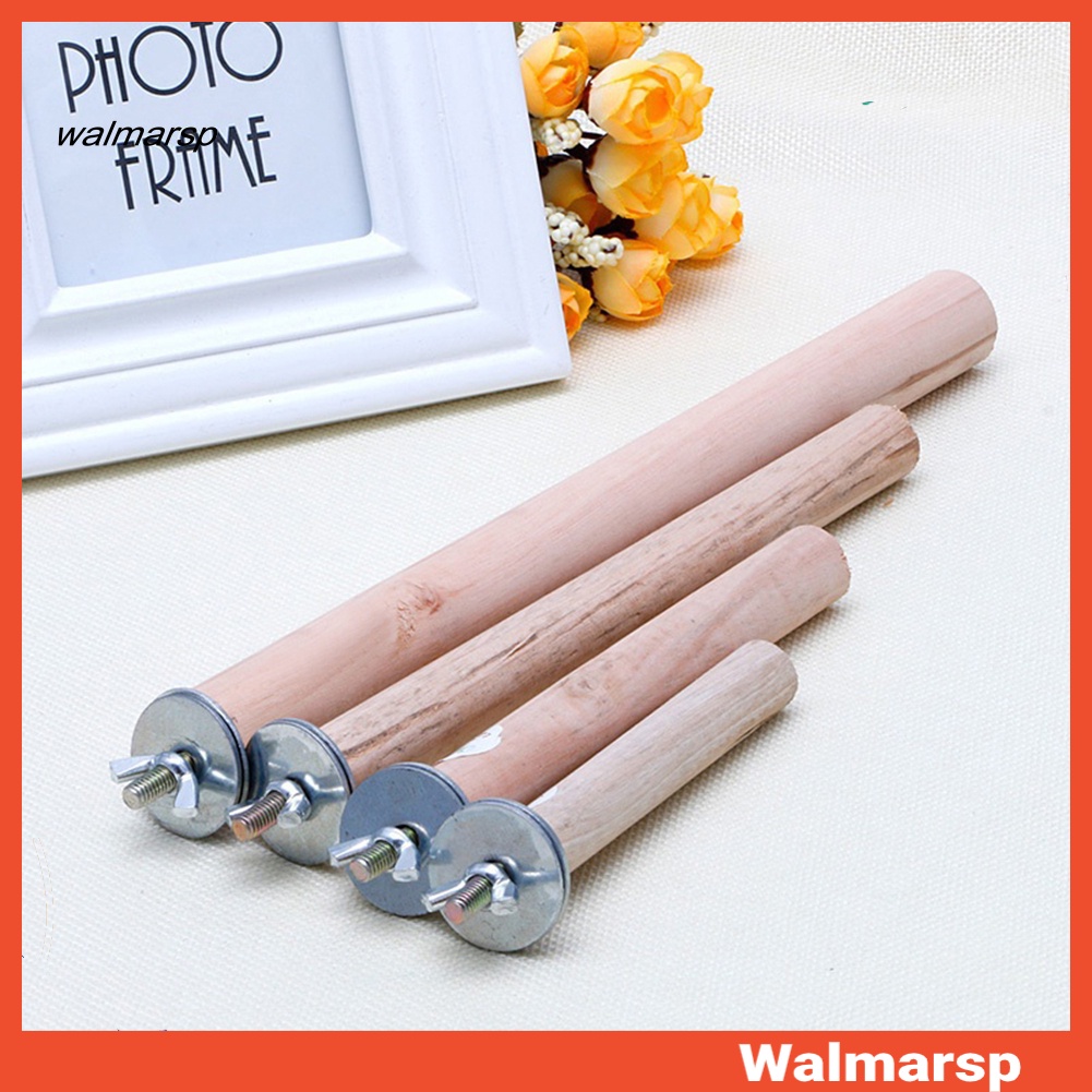 Cành Cây Bằng Gỗ Kèm Giá Đỡ Dành Cho Lồng Chim Vẹt / Chuột Hamster