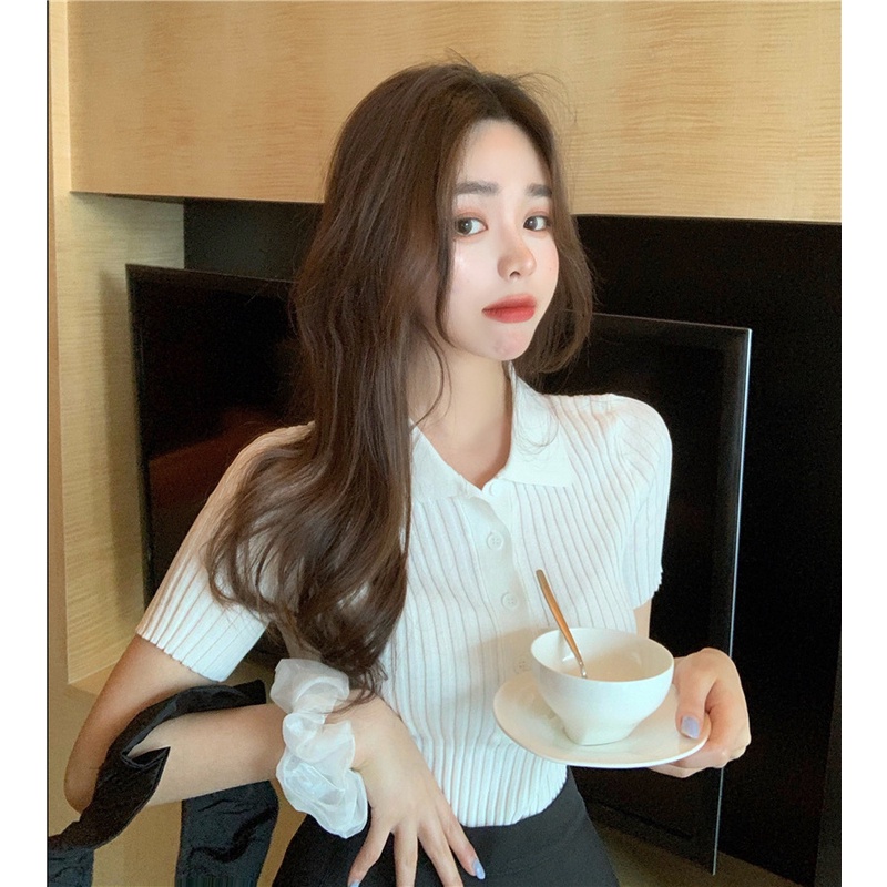 ISAHINI Áo Thun Tay Ngắn Thời Trang Hàn Quốc Cho Nữ 12Z23031416
