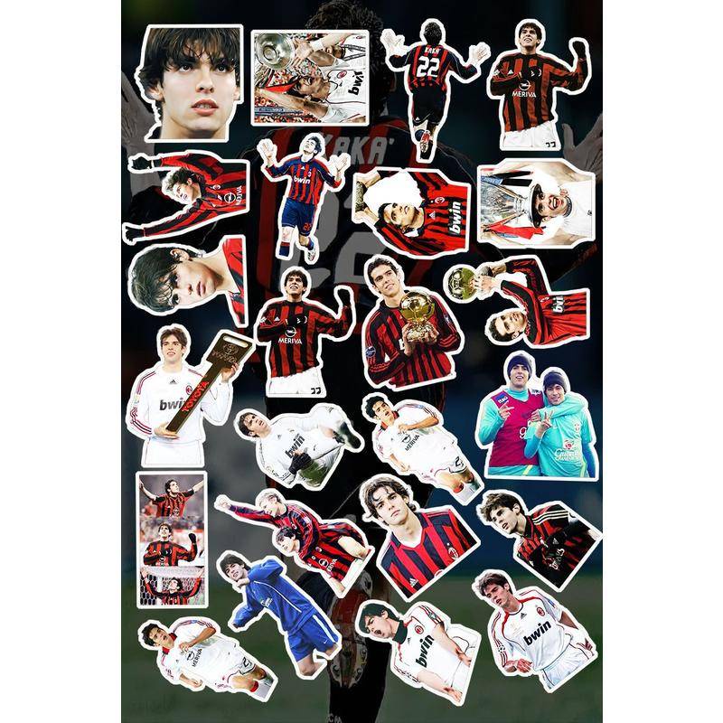 Miếng Dán Trang Trí Hình Ngôi Sao Bóng Đá Kaka Brazil