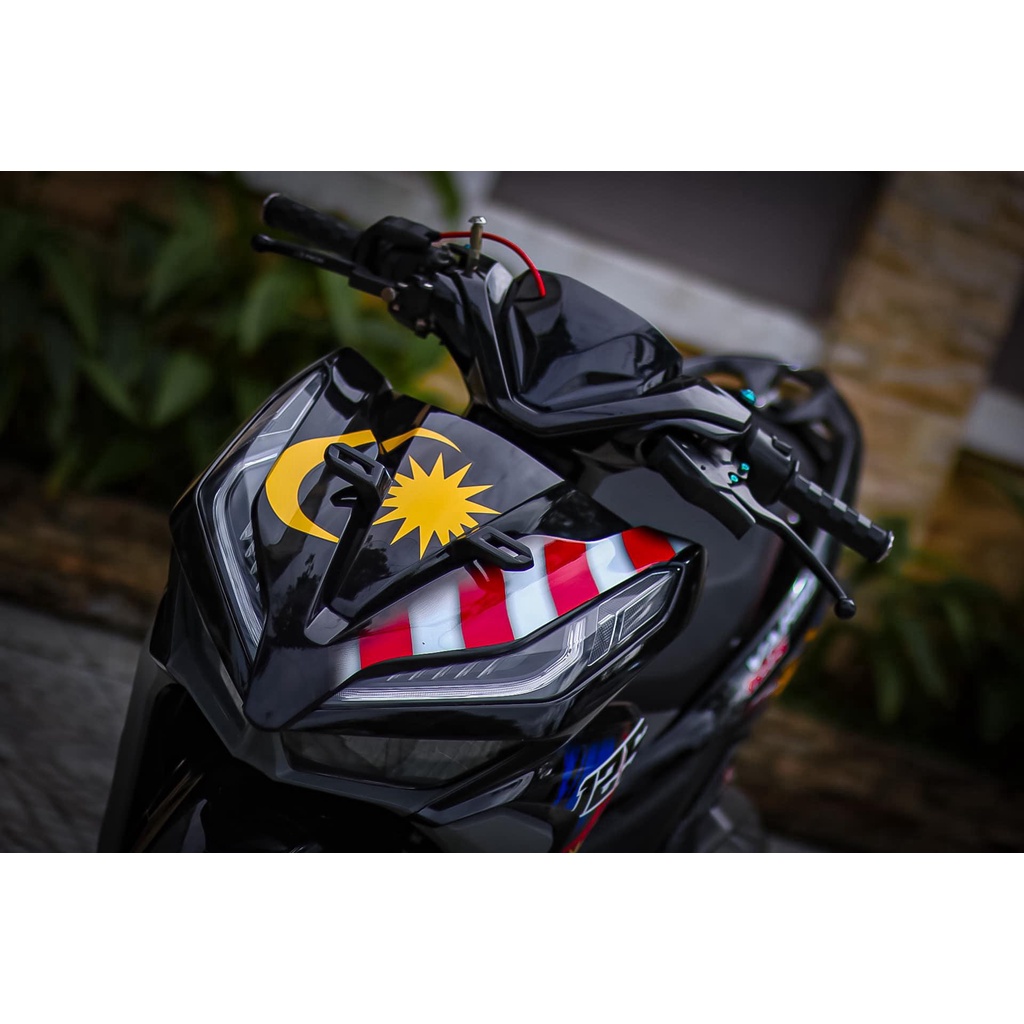 Tem rời Vario 125 xe đen - mẫu cờ Malaysia cực chất 2023