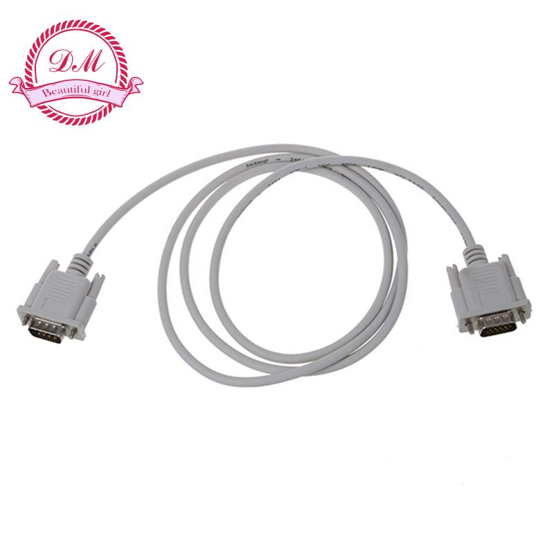 VGA DB15 Male To RS232 DB9 Pin Male Adapter Cable / Video Graphic Extension Cable (White, 1.5M)