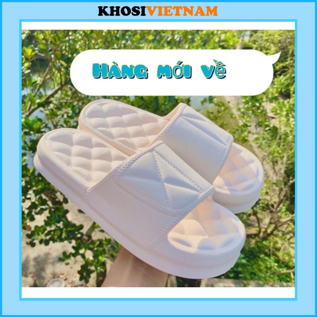 Dép bánh mì nữ độn đế cao , dép quai ngang chất liệu eva kiểu ulzzang unisex  siêu nhẹ đi mưa thời trang mã NA68