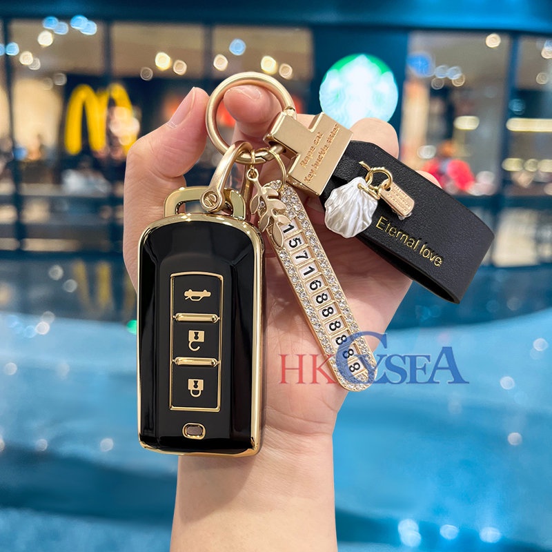 Ốp Chìa Khóa Điều Khiển Từ Xa Cho Mitsubishi Xpander Outlander 3 ASX Colt Lancer Grandis Pajero Sport Eclipse Cross Montero Xpander