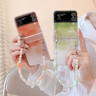 Ốp Điện Thoại Màu Gradient Chống Sốc Có Dây Đeo Cho Samsung Galaxy Z Flip 4 Z Flip 3 Zflip 3 Samsung Z Flip 4 Z Flip 3
