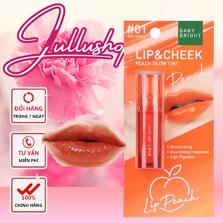 Baby Bright Lip & Cheek Peach Glow Tint Son kem lì & má hồng Baby Bright Lip Tint Peach Thái lan