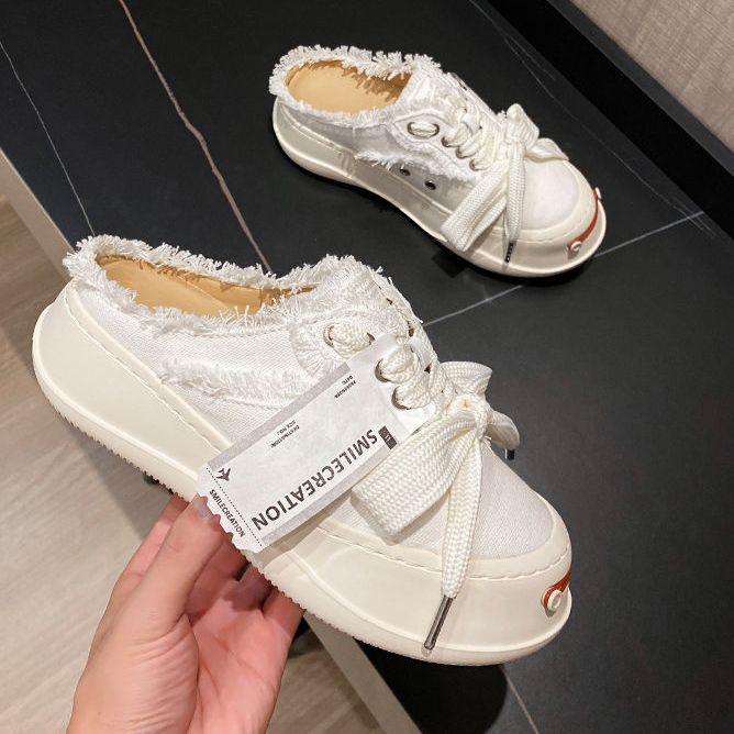 Giày Lười Canvas Đế Dày Thời Trang Nữ Tính