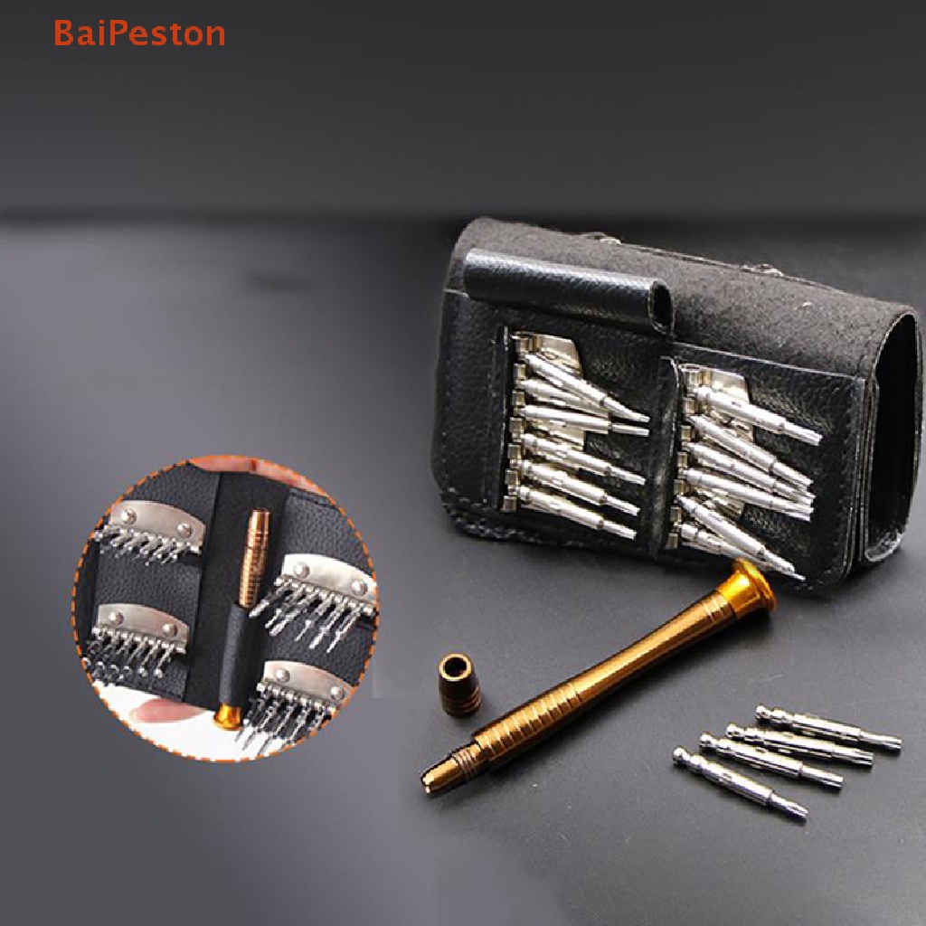 Bộ Tua Vít Mini 25 Trong 1 Có Nam Châm Chính Xác Dùng Sửa Chữa Đồng Hồ iPhone / PC / Camera