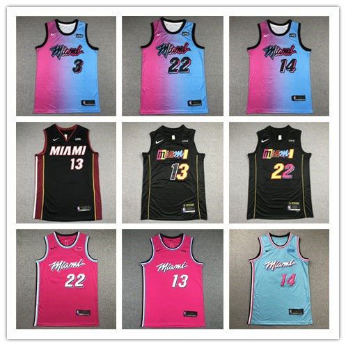 Nhiệt Độ Độc Đáo Không. Áo Thun Bóng Rổ Jersey 22 Butler 3 Wade Mùa Mới Thêu Hình Thành Phố 14 Hero Jersey Cho Nam 943704