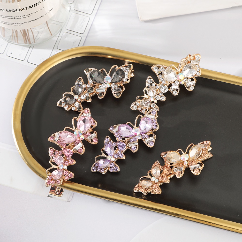 Kẹp Tóc Hình Bướm Đôi Cổ Điển Dễ Thương