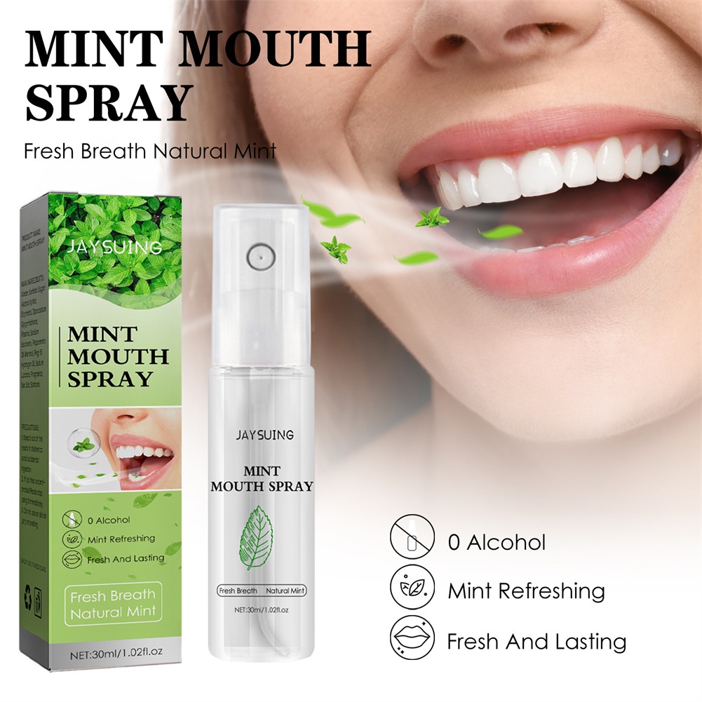 Xịt Khử Mùi Làm Sạch Mùi Hôi Lưu Lại Hương Thơm Dài Lâu Xịt Khử Mùi Miệng Di Động Bạc Hà JULYSTAR