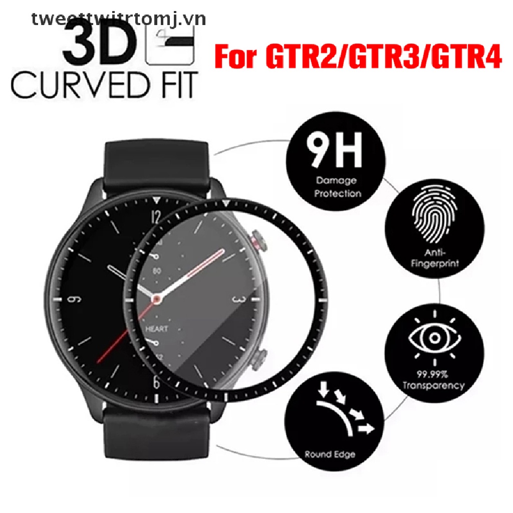 Kính Cường Lực Viền Cong 3D Chuyên Dụng Cho Huami GTR 2 / 3 / 4