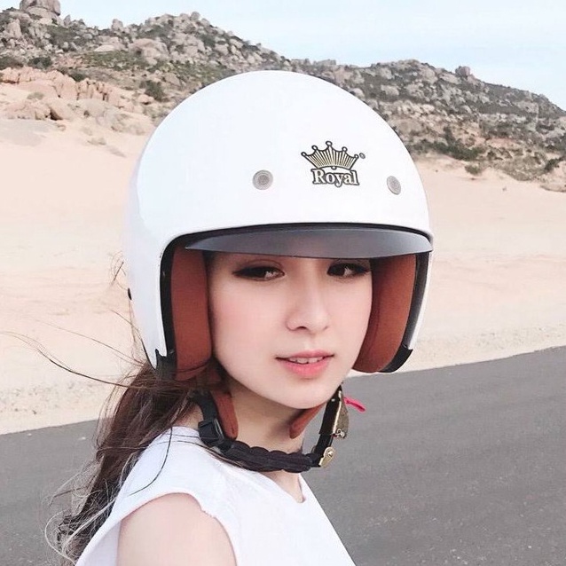 Mũ Bảo Hiểm 3/4 Royal M139 Kính Âm Tháo Lót Được - BH 12 Tháng
