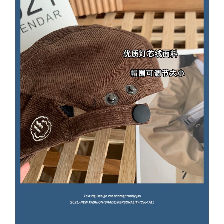 Mũ Beret Nhung Phong Cách Hàn Quốc Cổ Điển Hợp Thời Trang Mới