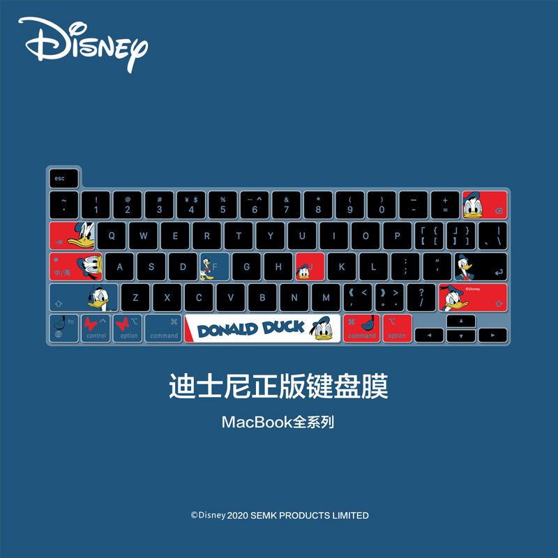 Vỏ Bọc Bàn Phím Máy Tính MacBook Pro / Air13 15 16 Họa Tiết Hoạt Hình Disney Dễ Thương