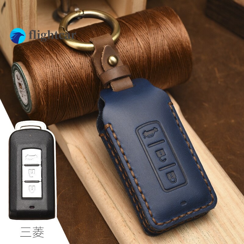 Bao Da Đựng Chìa Khóa Xe Hơi Mitsubishi Outlander 2015 2017 Xpander Triton ASX LANCER Pajero Sport 3 2020G Eclipse Cross L200