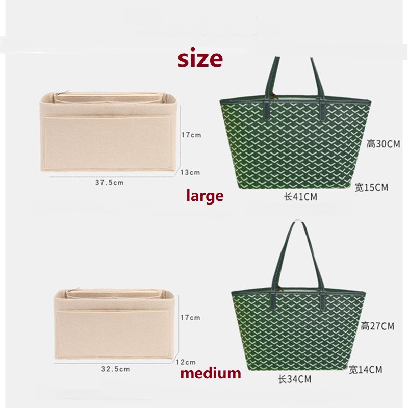 Túi trong túi phụ kiện túi cặp goyard st.louis anjou tote bag organizer insert