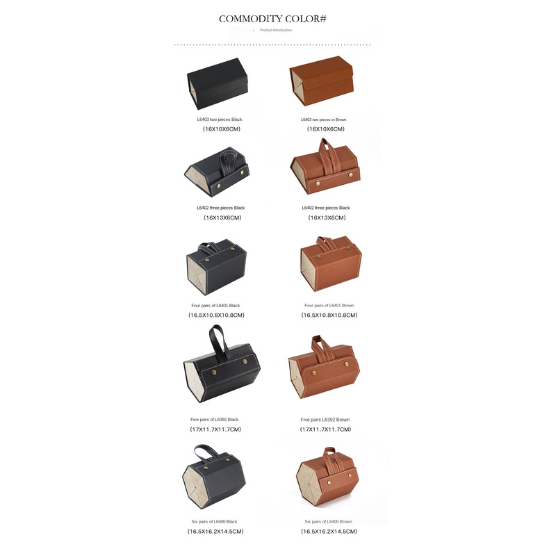 Túi Xách JASMIN NOIR Da PU Đựng Mắt Kính Thời Trang Đơn Giản Dành Cho Nữ