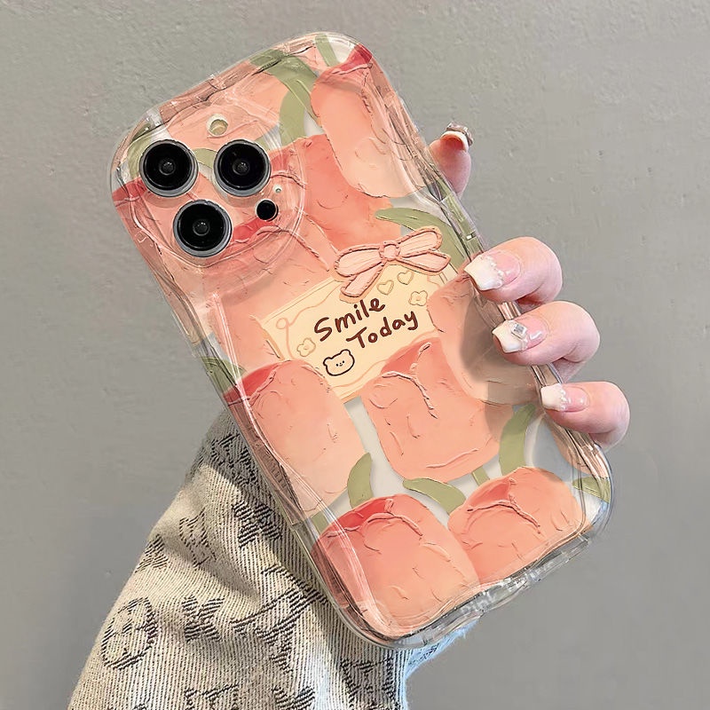 ✅Ốp Điện Thoại Mềm Trong Suốt Chống Sốc Hình Hoa Tulip Cho iPhone14 / 13promax 12 / 11 7 / 8p xs / xr Xkkj