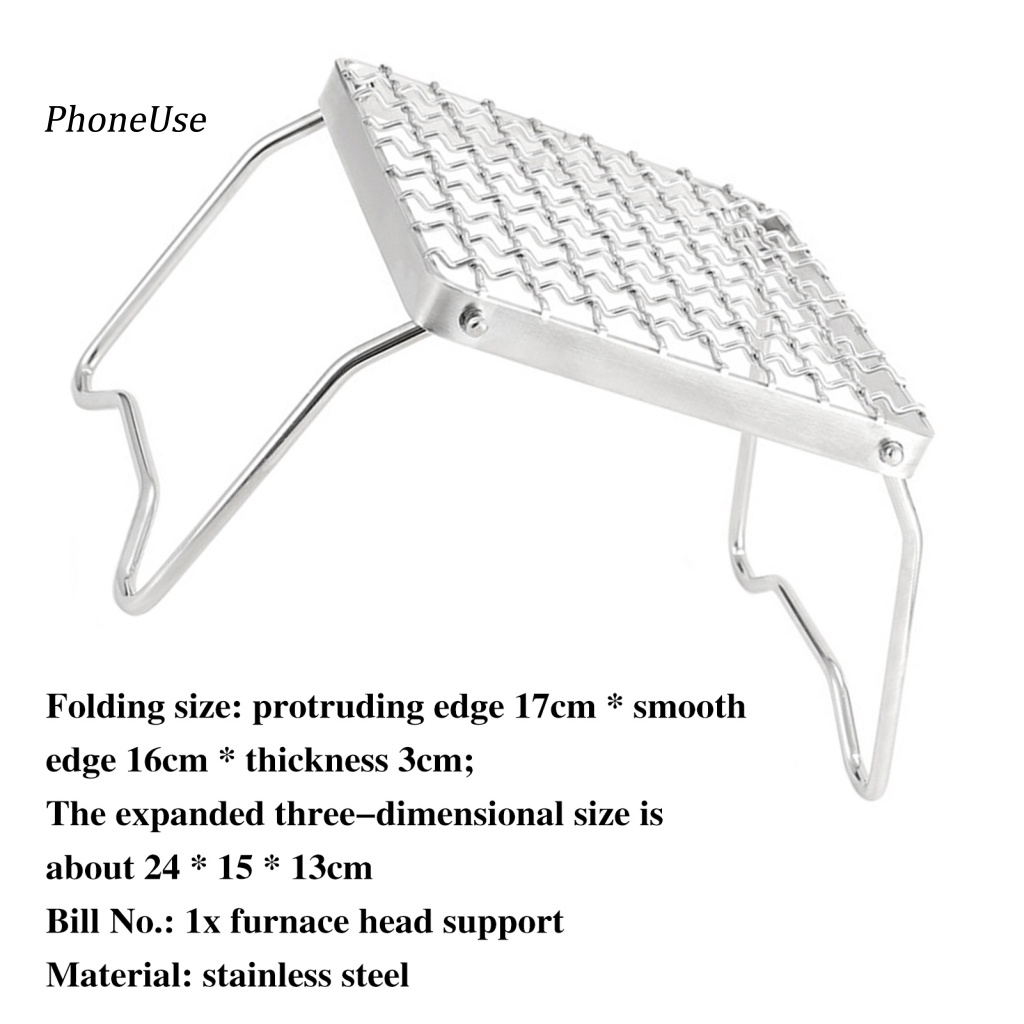 Pu Giá Đỡ Bếp Nướng Bbq Chịu Nhiệt Độ Cao Bằng Thép Không Gỉ