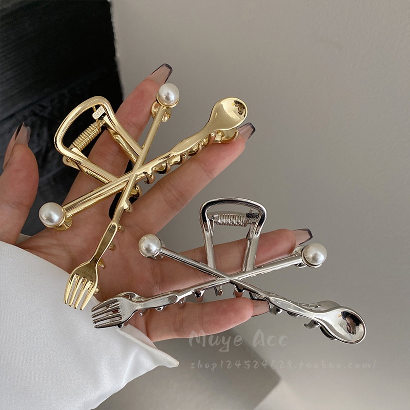 Kẹp Tóc Hình Nĩa Và Muỗng Sang Trọng Hợp Thời Trang Cao Cấp 2023
