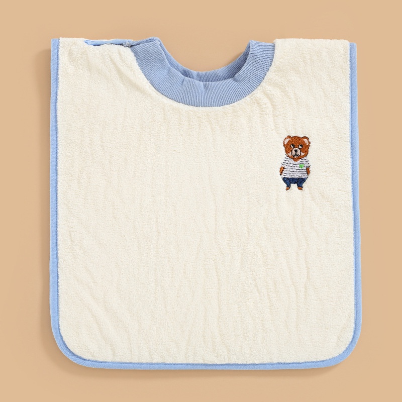 MOMCHOOSE Yếm Ăn Vải Nhung San Hô Chống Thấm Nước Kiểu Công Chúa Dễ Thương Cho Bé Sơ Sinh