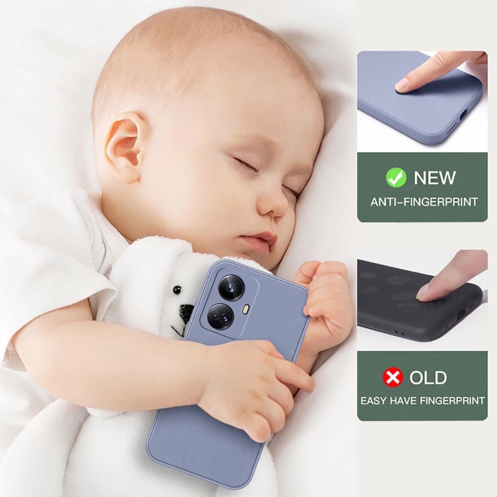 Ốp Điện Thoại Silicon Dẻo Mềm Chống Sốc Cho Realme 10 Pro Plus 5G 10 Pro + 5G Realme10 4G