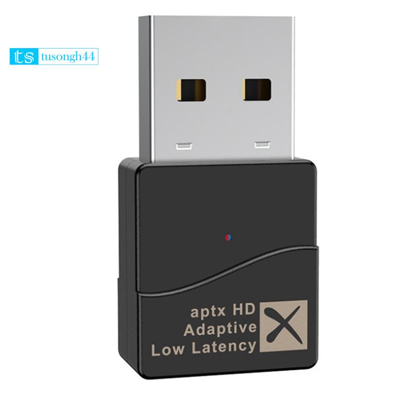 KB8 Bluetooth Adapter USB Bluetooth 5.2 Transmitter QCC3040 Chip Free Drive for Headphones PS4 PS5 Game Console Computer