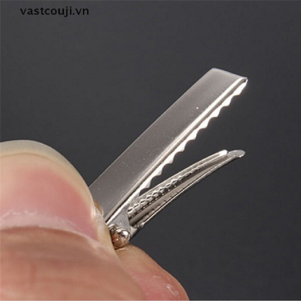 Set 50 Kẹp Tóc Kim Loại Màu Bạc Thời Trang