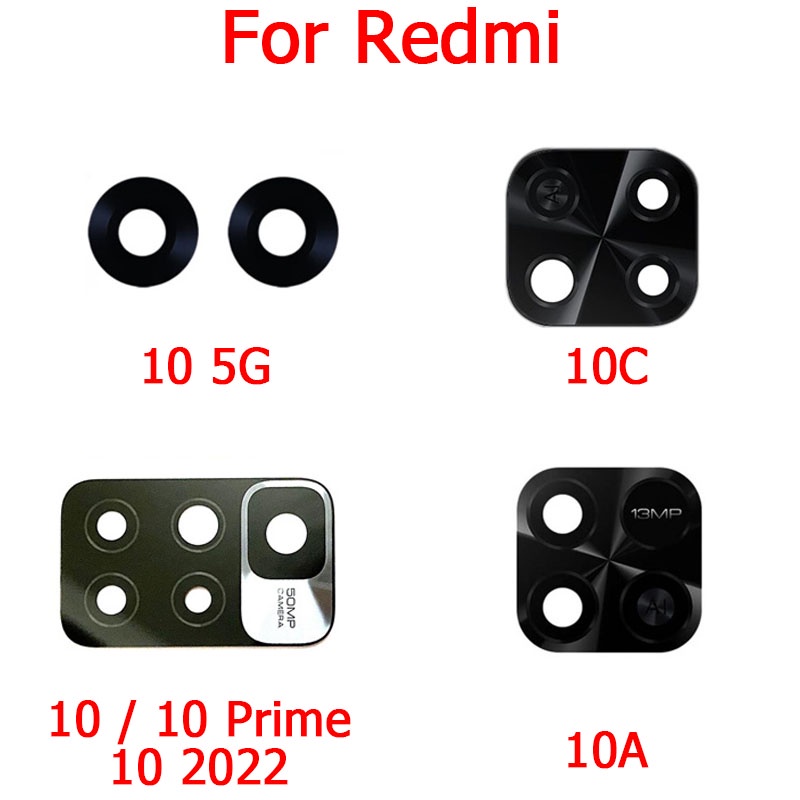 Ốp Điện Thoại Mặt Kính Có Miếng Dán Bảo Vệ Camera Sau Cho Xiaomi Redmi 10A 10C Redmi 10 Prime 5G 2022